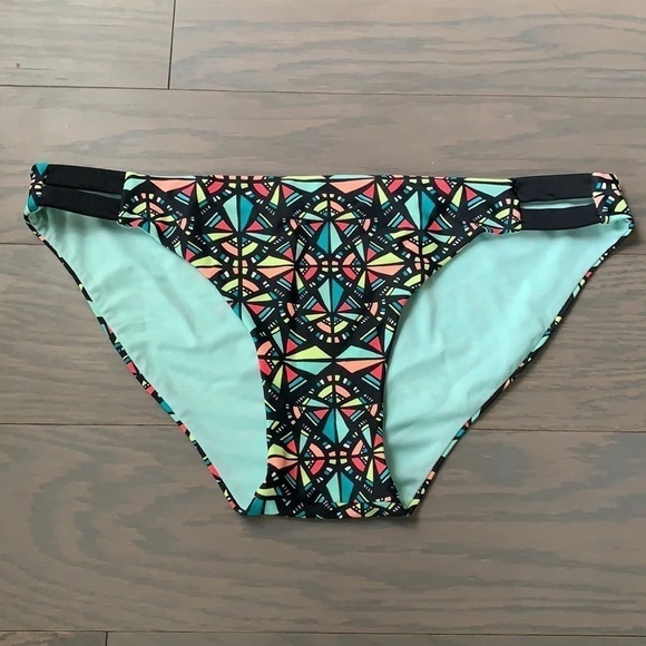 New Sundazed Geo Print Strappy Bikini Bottoms - Picture 1 of 2